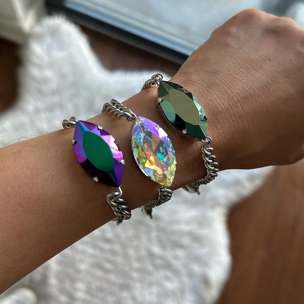 HRH Collection L'OEIL BRACELET  (MORE CRYSTALS) BOG a dauphine of choice 💎